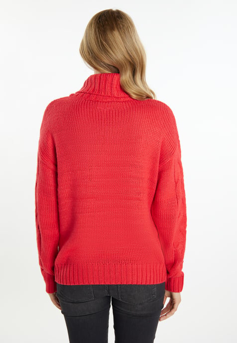 Mymo Knitted pullover women red - Image 4