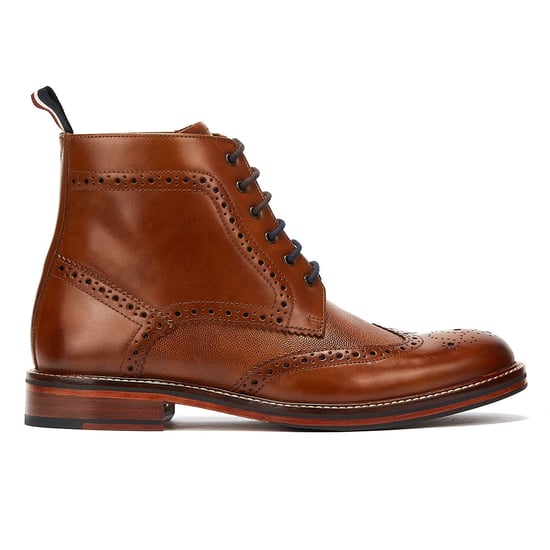 Ben Sherman Alfred Brogue Mens Tan Boots - Image 5