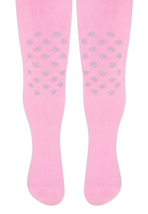 Steven - Leotardos de algodón para bebé con agarres antideslizantes - Patas (rosa) - Image 1