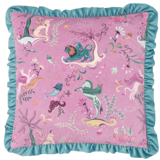 furn. Athena Printed Velvet Cushion Cover - Image 1