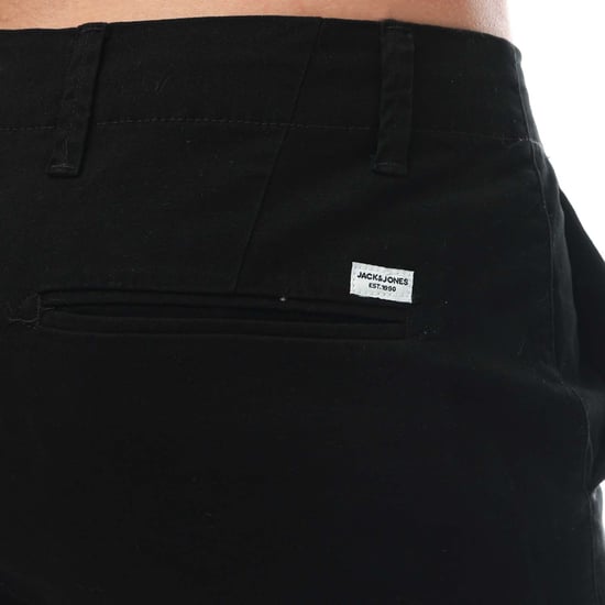 Men's Jack and Jones Fred Chino Shorts in Black