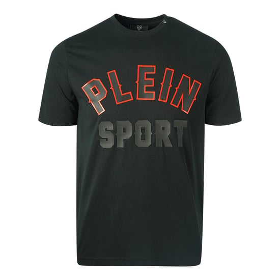 Camiseta Negra con Logo Block de Plein Sport - Image 1