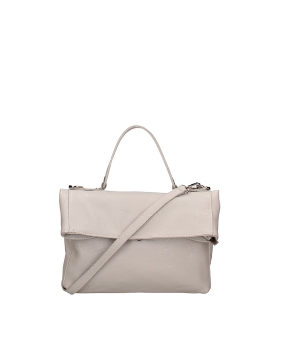 Viola Castellani Shoulder bag convertible into a backpack Women LIGHT GREY