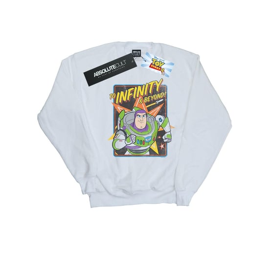 Disney Mens Toy Story 4 Buzz To Infinity Sweatshirt (White) - Image 1
