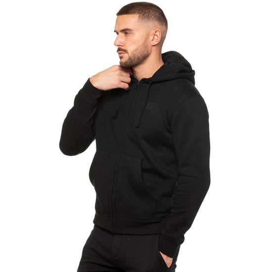 Enzo | Sudadera con capucha y cremallera - Negro - Image 2