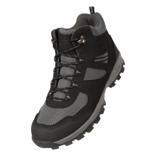 Mountain Warehouse Mens Mcleod Wide Walking Boots (Jet Black) - Image 1