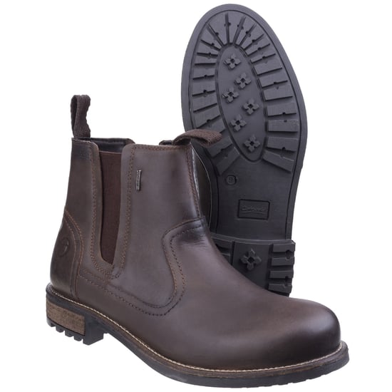 Cotswold Mens Worcester Moisture Wicking Pull On Boots (Brown) - Image 4