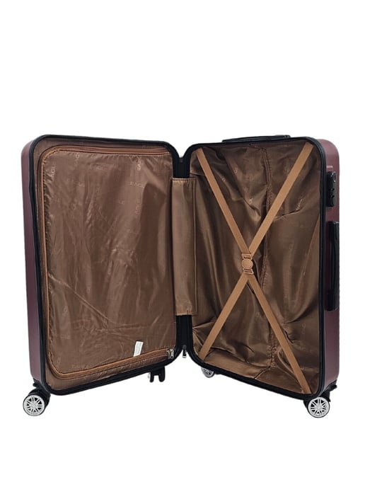 Hard Shell Cabin Suitcase 8 Wheel Luggage Case Travel Bag
