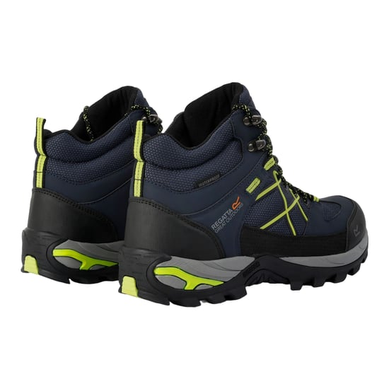 Regatta Mens Samaris III Walking Boots (Navy/Lime Punch) - Image 2