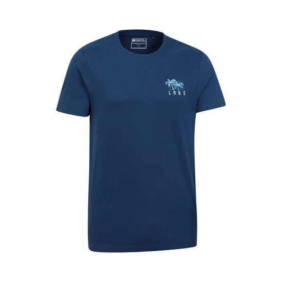 Mountain Warehouse Mens Looe Printed Organic T-Shirt (Navy)