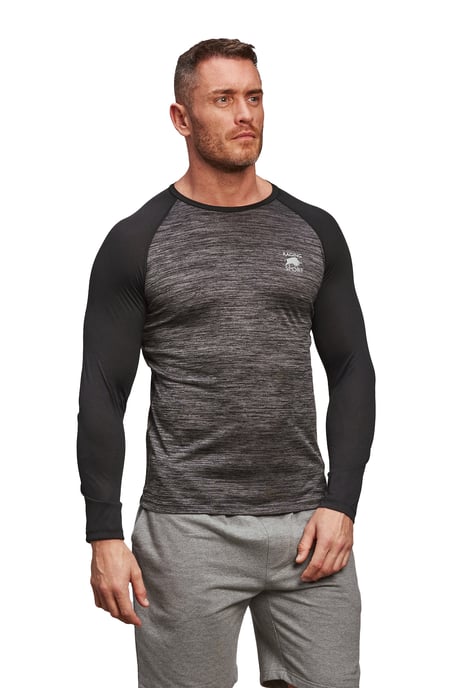 Big & Tall Performance Long Sleeve Tee - Black