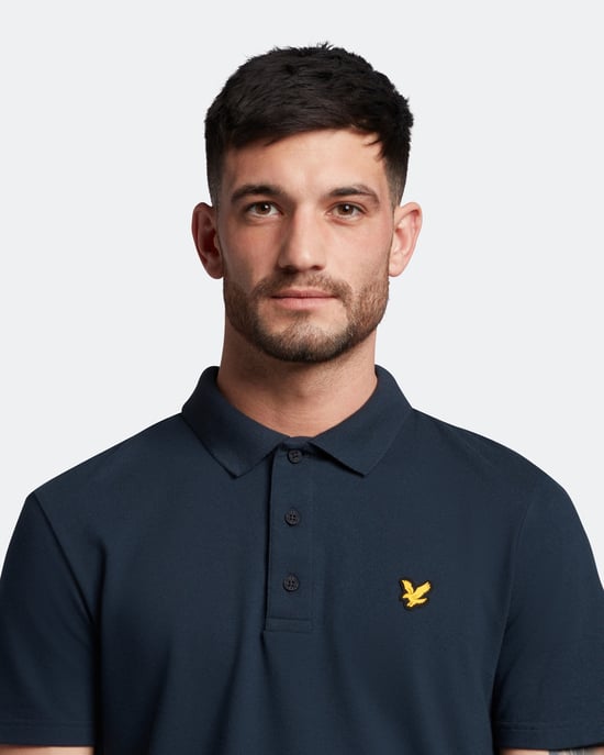 Lyle & Scott Sports Short Sleeve Polo Shirt in Navy - Image 4