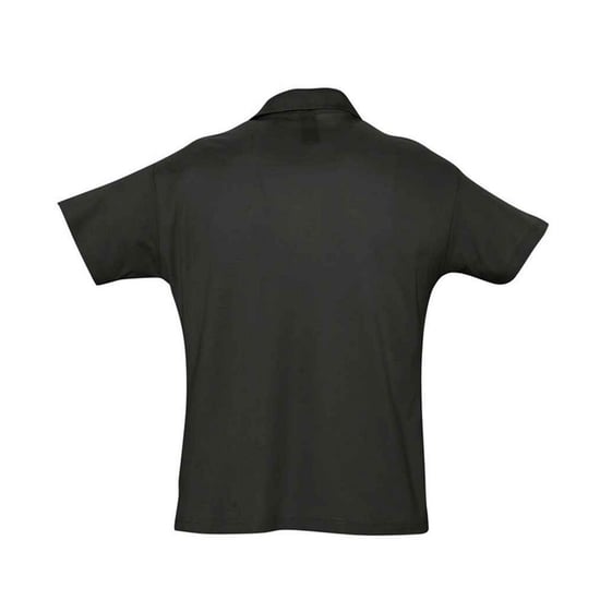 SOLS Mens Summer II Polo Shirt (Black) - Image 2