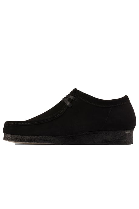 Clarks Originals Wallabee Shoe Black Suede - Image 3