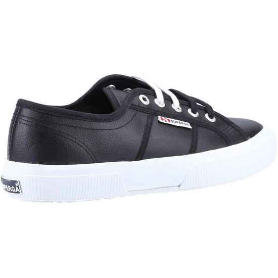 Superga 2750 Leather Men's Black/White Trainers - Image 2