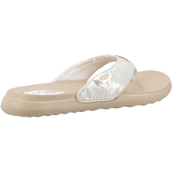 HEYDUDE Christi Flip Classic Polyurethane Women's Gold Sandals - Image 2