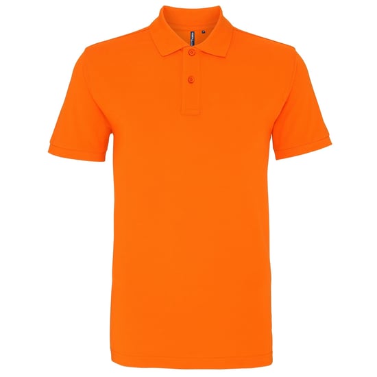 Asquith & Fox Mens Plain Short Sleeve Polo Shirt (Orange) - Image 1