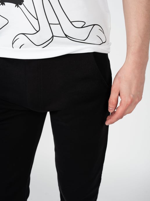 Iceberg Pantalones Sweatpants del hombre negro - Image 5