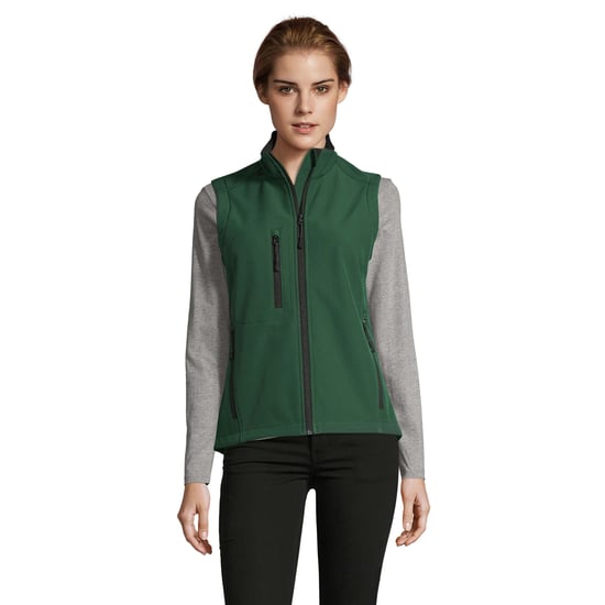 SOLS Womens/Ladies Rallye Soft Shell Bodywarmer Jacket (Bottle Green) - Image 5