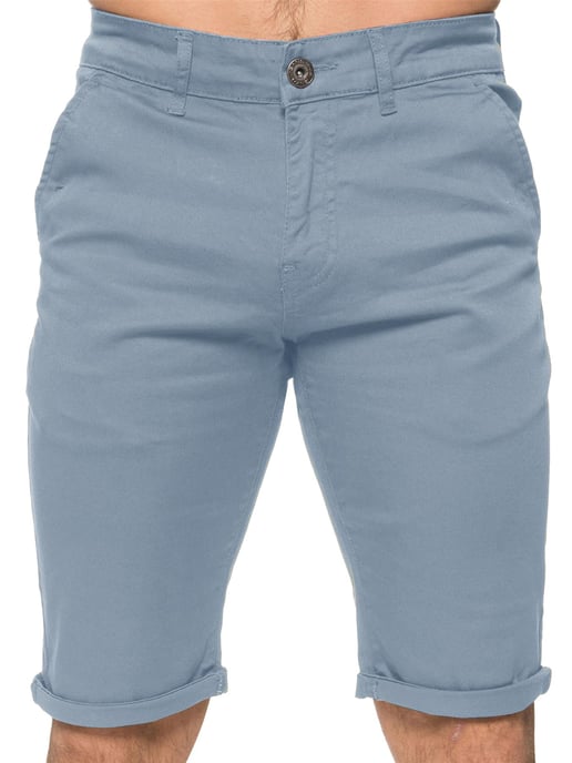 Pantalones cortos chinos Enzo Slim Fit Stretch para hombre - Image 1