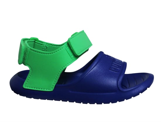 Puma Divecat v2 Injex Double Strap Blue Green Kids Sandals 369546 02
