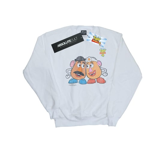Disney Mens Toy Story 4 Mr And Mrs Potato Head Sweatshirt (White)