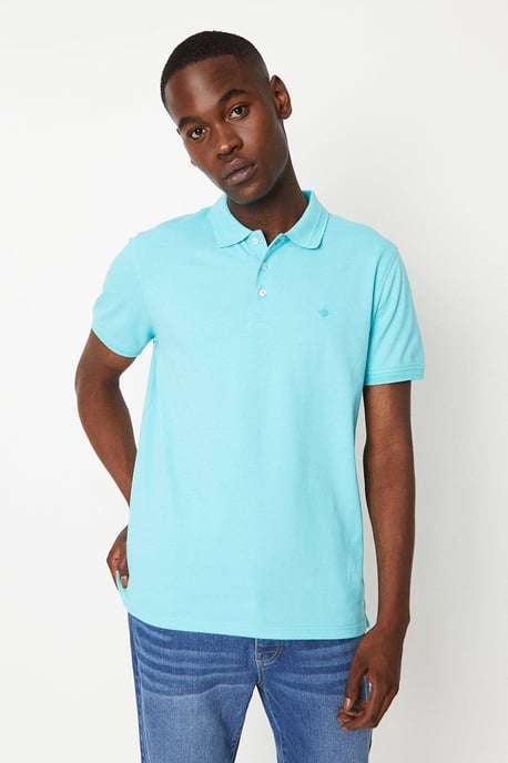 Washed Pique Polo