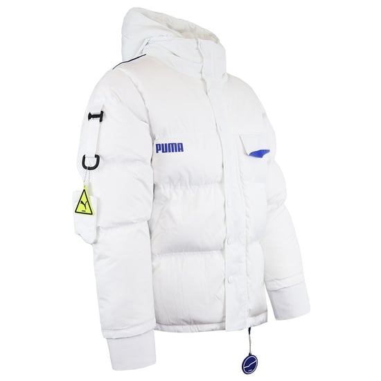 Puma x Ader Error Abrigo acolchado de plumón blanco con cremallera y manga larga para hombre - Image 2