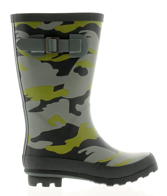 Rockstorm Camouflage Boys Kids Wellies Wellington Boots Green Camo