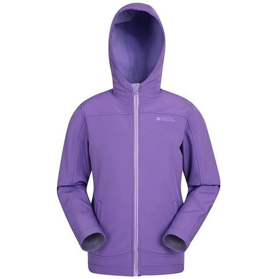 Mountain Warehouse Childrens/Kids Exodus Water Resistant Soft Shell Jacket (Purple) - Image 1