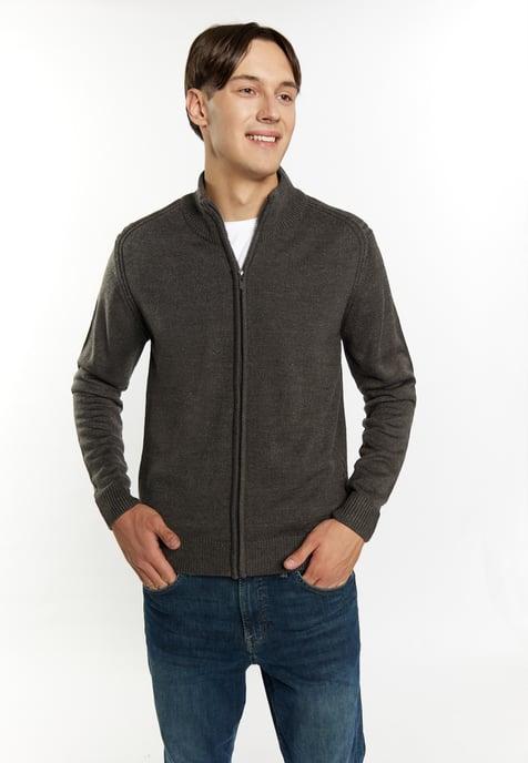 Mo Cardigan Men dark grey melange - Image 3
