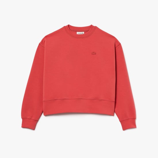 Women's Lacoste Oversized Cotton Sweatshirt in Red