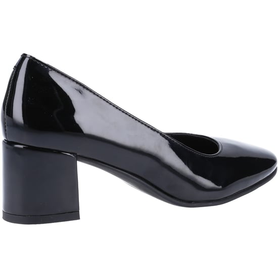 Hush Puppies Womens/Ladies Anna Leather Court Shoes (Black) - Image 4