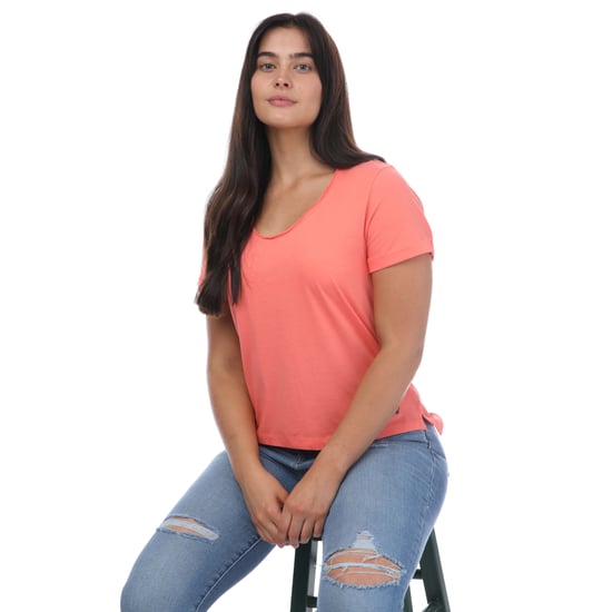 Women's Ted Baker Miarna V-Neck Easy Fit T-Shirt in Pink