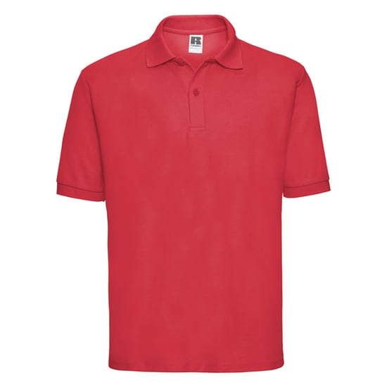 Russell Mens Classic Polycotton Polo Shirt (Bright Red) - Image 1
