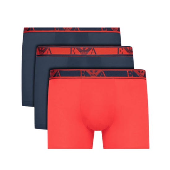 Pack de 3 calzoncillos bóxer largos con logotipo de Emporio Armani para hombre (Ilimitado) - Image 1