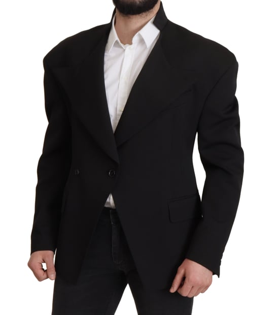 Blazer para hombre de lana negra de un solo botón de Dolce & Gabbana - Image 5