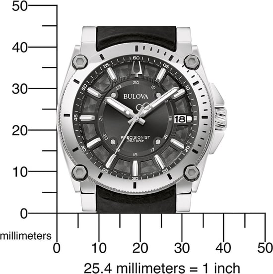Bulova Precisionist Icon Men's Black Watch 96B416 - Image 3