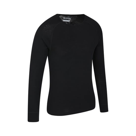 Mountain Warehouse Mens Merino Wool Base Layer Top (Pack of 2) (Black)