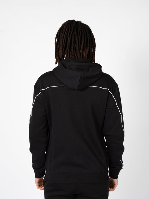 Champion Sudadera Zip-Hoodie del hombre negro, Blanco - Image 4