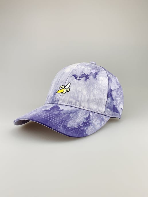 Banana Embroidery Tie Dye Cap