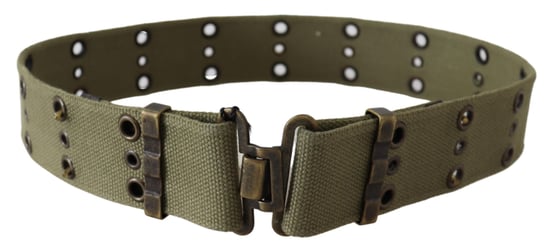 Cinturón de Hebilla de Bronce Rústico para Mujer Ermanno Scervino Verde 100% Algodón - Image 3