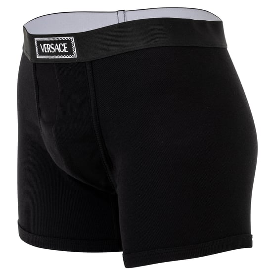 Versace Trunk Tex Ribbed Cotton Boxer Shorts - Image 2