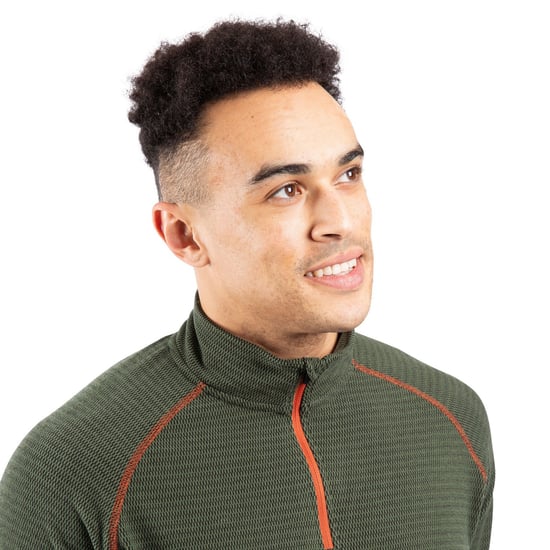 Trespass Mens Del Base Layer Top (Ivy/Black)