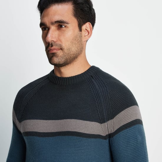 Darius Mens Jumper Petrol Blue