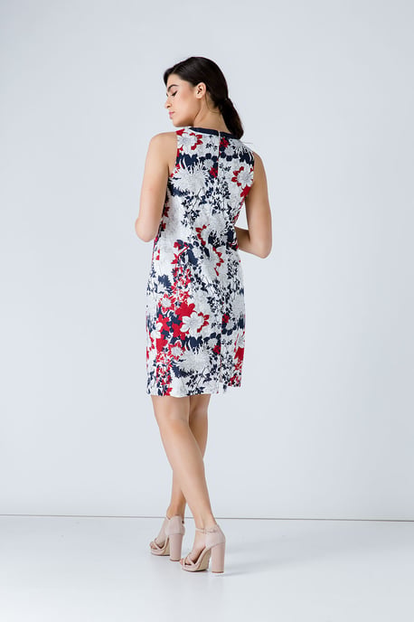 Floral Sleeveless Dress by Conquista Fashion