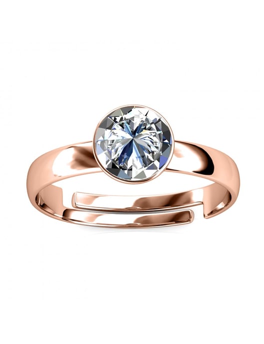 Anillo Acacia - Oro rosa y Cristal - Image 3