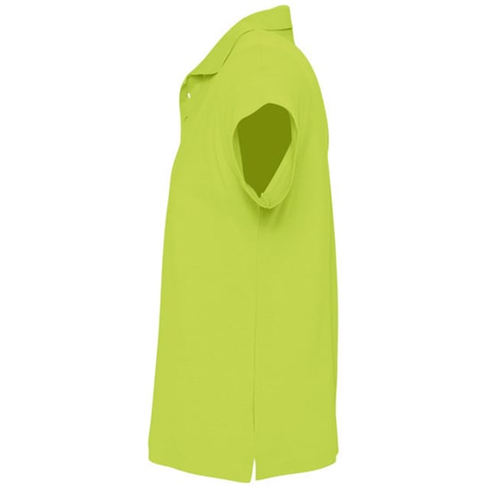 SOLS Mens Summer II Pique Short Sleeve Polo Shirt (Apple Green) - Image 3