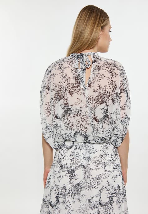 Dreimaster Blouse women black white - Image 4