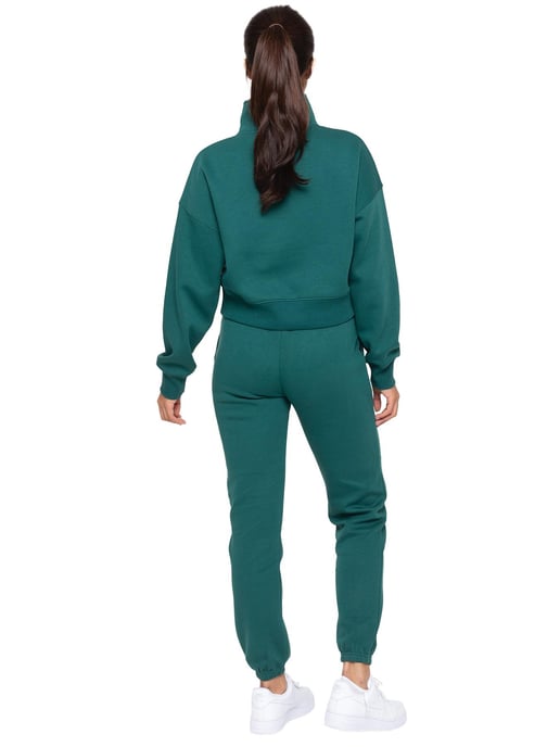 Enzo | Sudadera Media Cremallera Mujer - Verde Bosque - Image 6